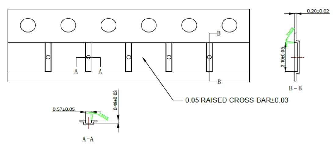 A new 8mm carrier tape with center pocket hole of 0.40mm