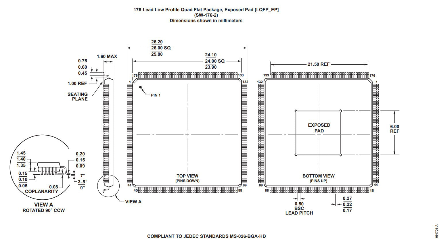 Providing packaging for the Ultra-Reliable LQFP from NXP Semiconductors.