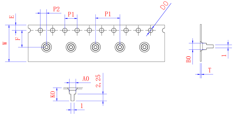 ABK 02.10 x 02.10 x 04.30mm W12 P08, (48mpr)