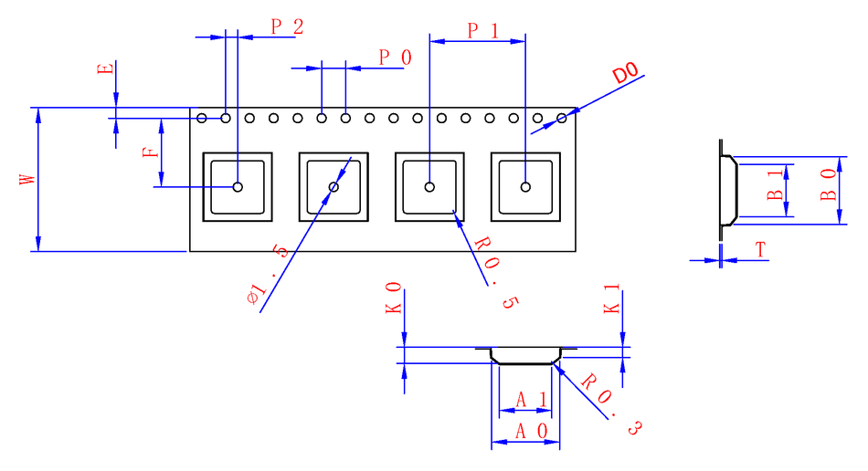 ABK 11.30 x 11.30 x 02.70mm W24 P16, (83mpr)