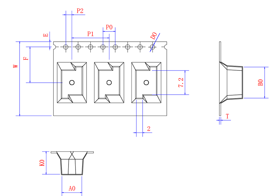 ABK 06.45 x 10.00 x 7.35mm W24 P12, (28mpr)