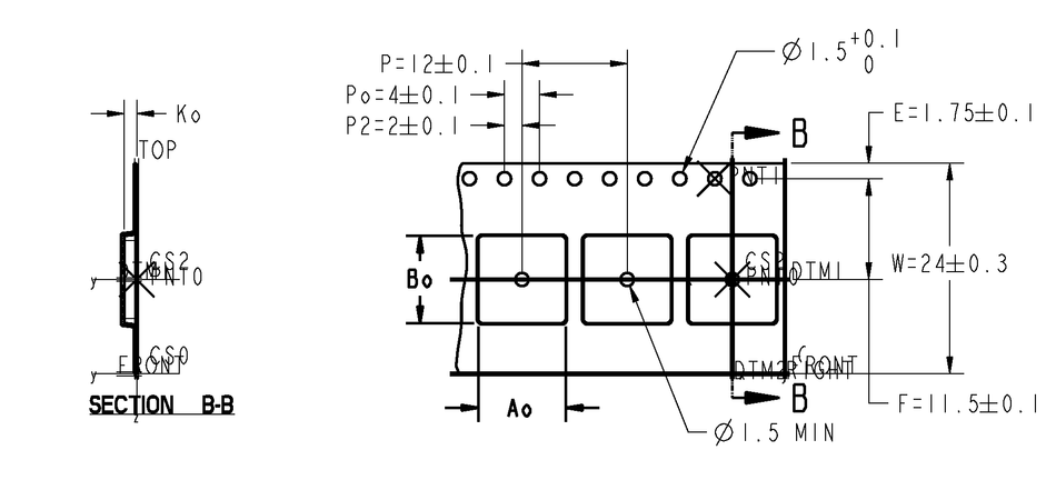 ABK 09.96 x 09.93 x 1.42mm