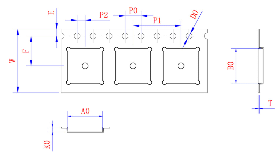 ABK 08.70mm x 08.70mm x 1.20mm W16 P12, (133mpr)