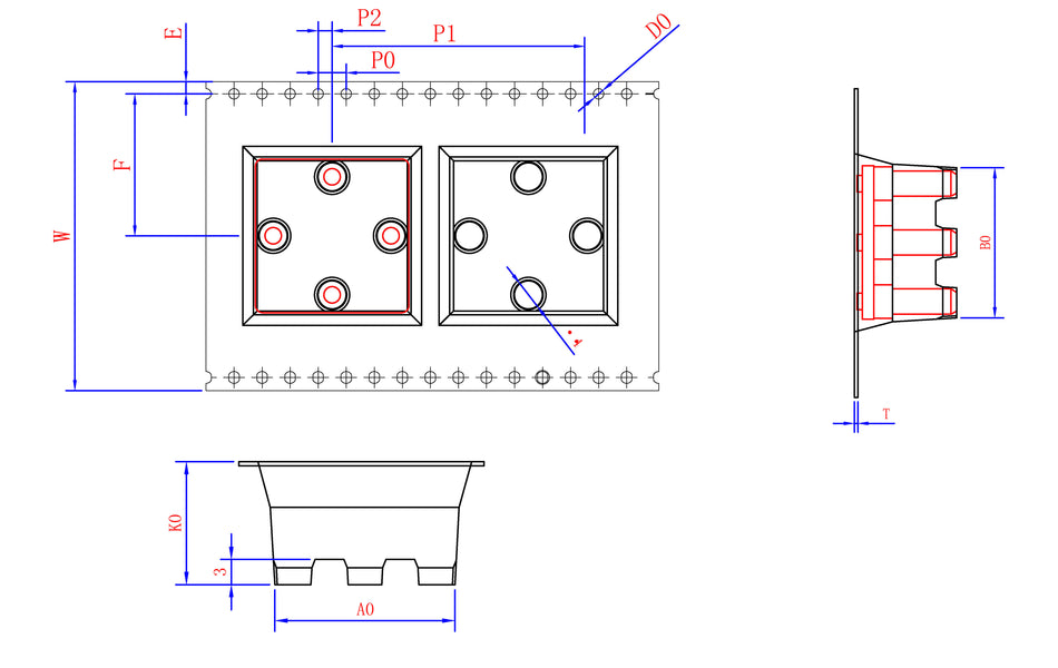 ABK 21.40 x 21.40 x 14.60 W=44 P=28