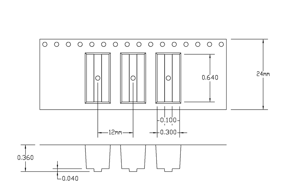 ABK 07.62 x 16.26 x 09.14mm