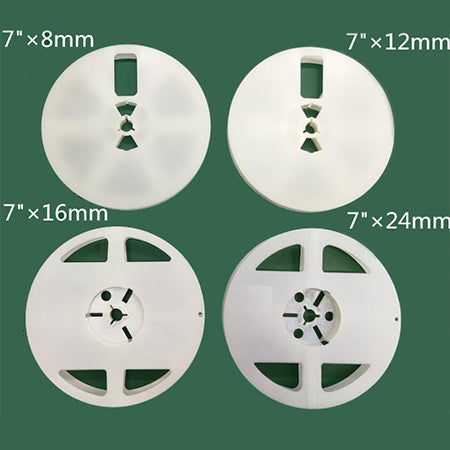 Reel, 07in 16mm 1pc 2in Hub White 174/Box — OX3 semiconductor packaging
