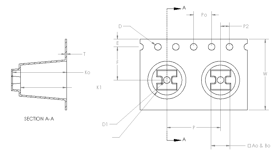 ABK 04.25 x 04.25 x 12.96mm