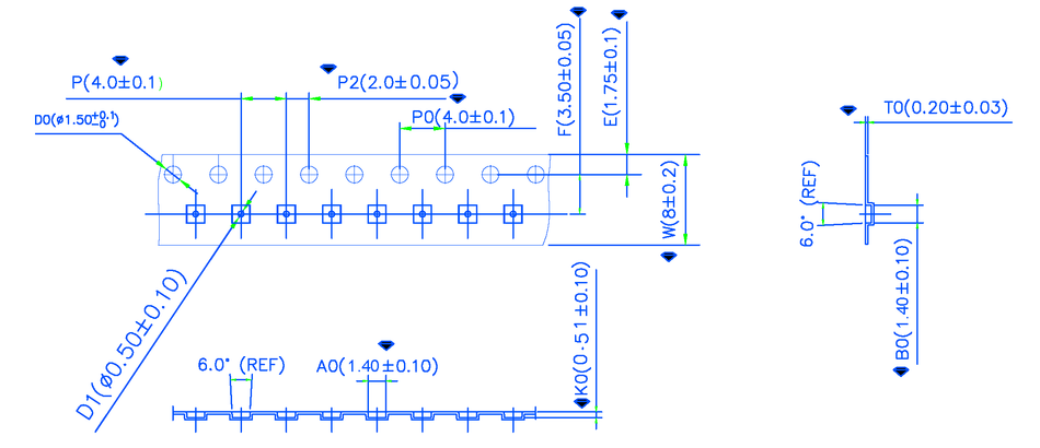 ABK 01.40 x 01.40 x 0.51mm W08 P04, (1,000mpr)