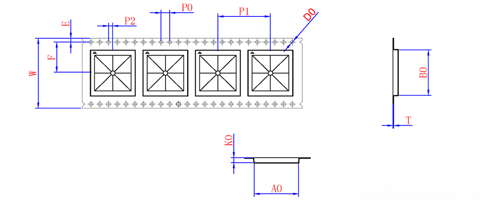 ABK 20.30 x 20.75 x 02.30mm W32 P24, (80mpr)