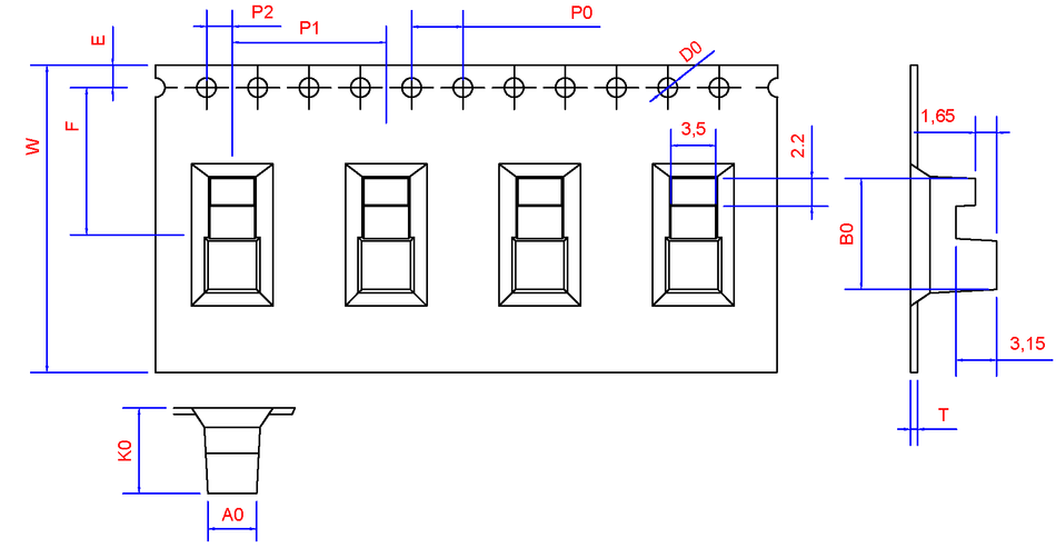 ABK 03.80 x 08.70 x 06.70mm W24 P12 (30mpr) — OX3 semiconductor packaging