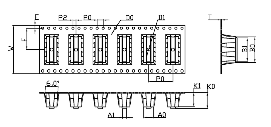 ABK 06.60 x 17.00 x 10.65mm W32 P16, (21mpr)