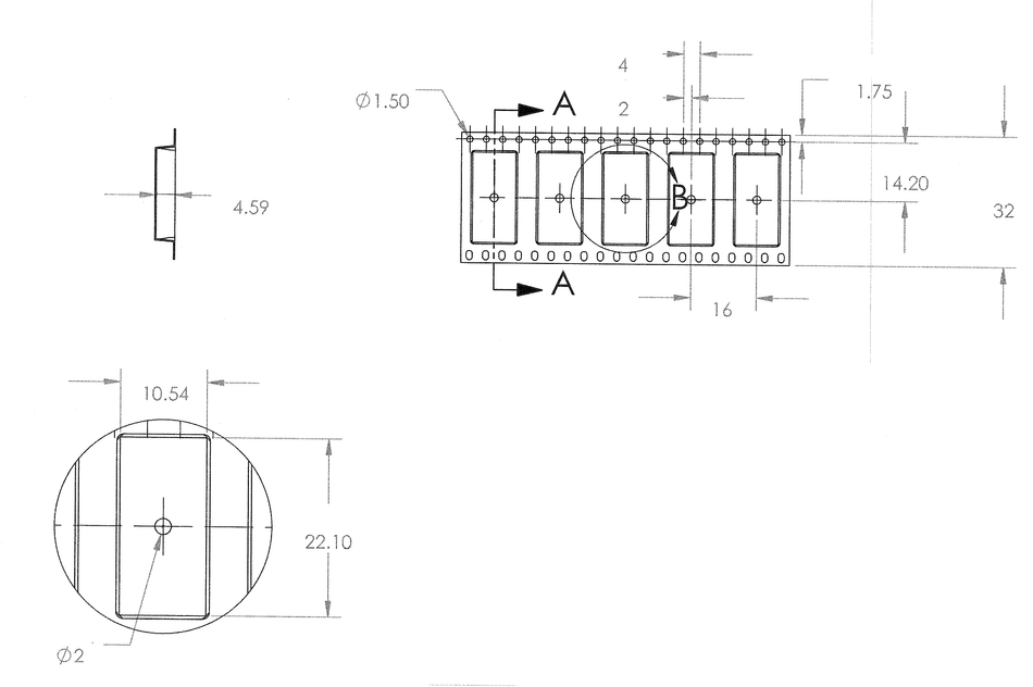ABK 10.54 x 22.10 x 4.59mm