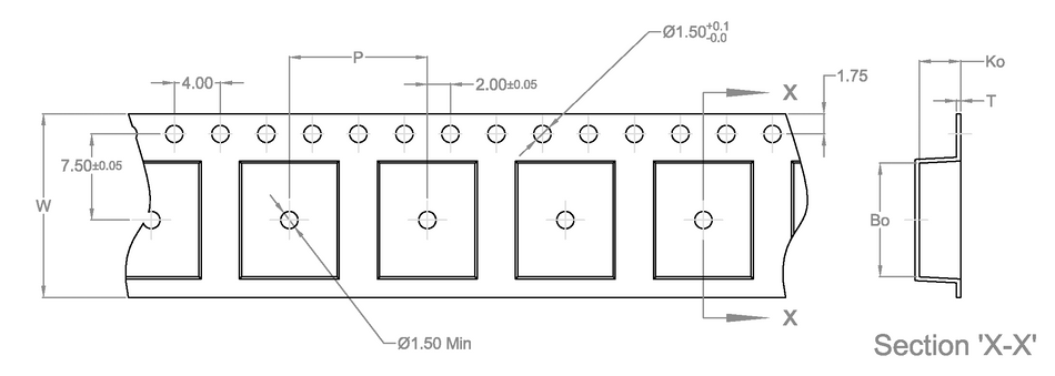 ABK 08.30 x 09.90 x 03.60mm W16 P12, (52.8mpr)