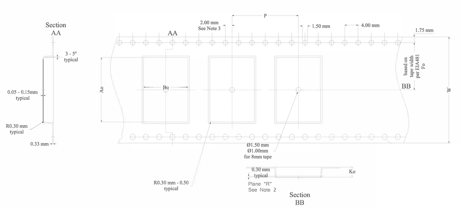 ABK 05.35 x 11.85 x 5.35mm W24 P12, (40mpr)