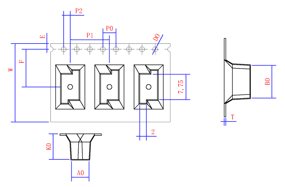 ABK 05.40 x 10.00 x 7.85mm W24 P12, (26mpr)