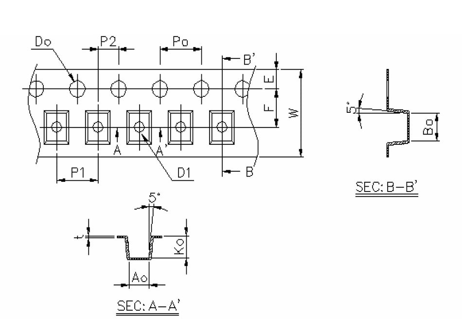 ABK 01.45 x 02.25 x 1.00mm W08 P04, (1,000mpr)