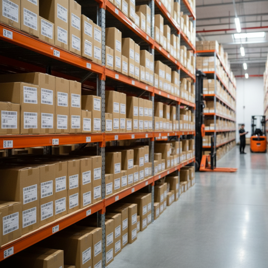 Please make the shelving orange