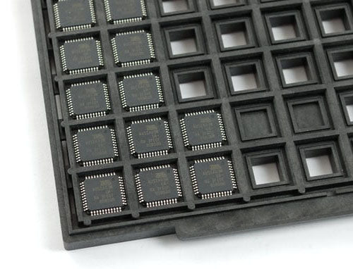 Waffle Tray for a Die Size 0.0534 x 0.0695 x 0.009" PPT160,  T-125
