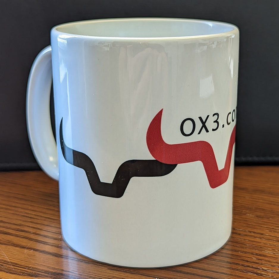 OX3 Ceramic Coffee Mug 11 oz.